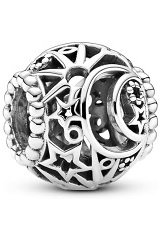fine silver sun, stars and moon Pandora baby charm
